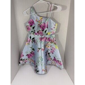 Zunie Girls Mikado Floral Print Dress Size 10 NWT